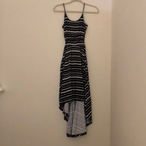 Striped high low Dress